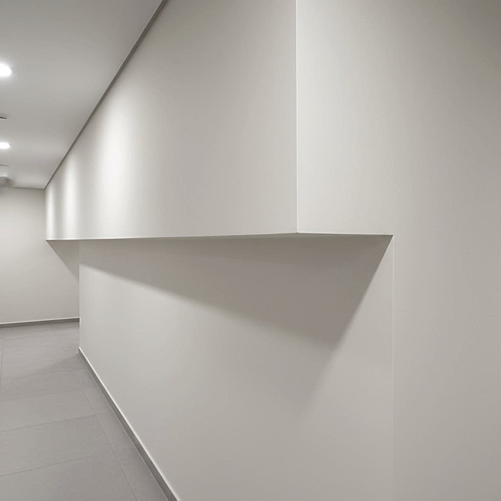 a never-ending hallway at the workplace